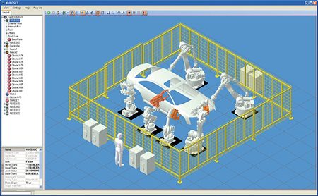 Kawasaki Robotics simulation image